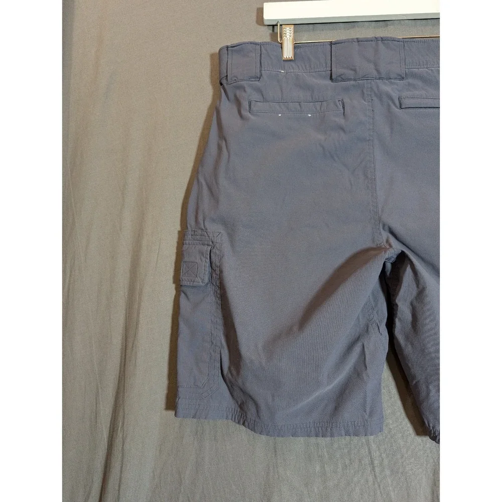 Eddie Bauer Shorts Mens 36 Gray Hiking Nylon Outdoor Quick Dry Cargo Pockets‎